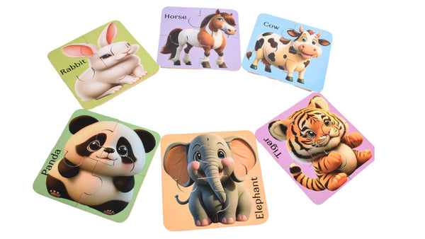 Wooden Puzzle Set of 6 pcs