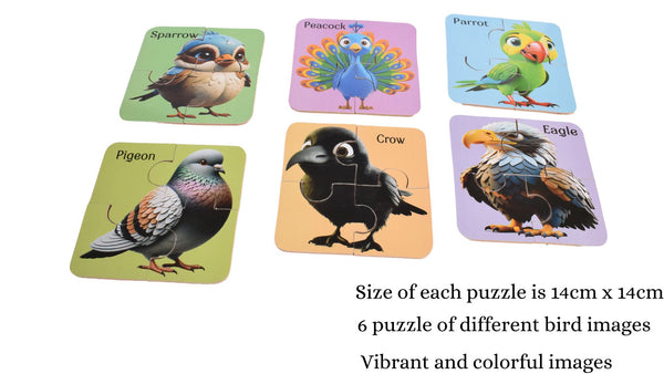 Wooden Puzzle Set of 6 pcs