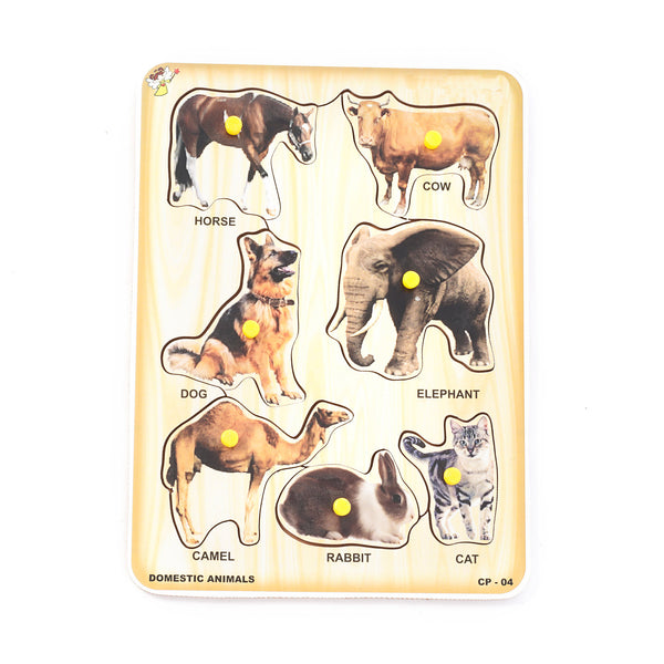 Domestic Animal Wooden Puzzle For Kids