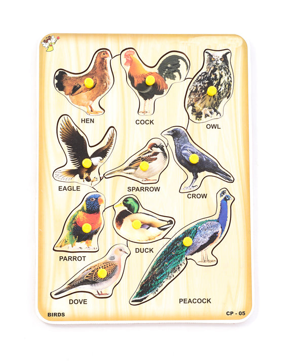 Wooden Puzzle Of Birds For Kids