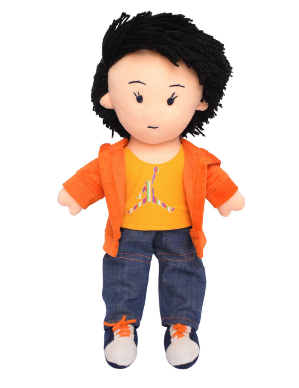 Soft Plush Doll With Woollen Hair For Kids